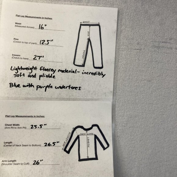 NWT Wildfox Soft Comfy Lounge Set Womens L/XL Blue Sweatshirt Jogger Casual Lot - Picture 15 of 15